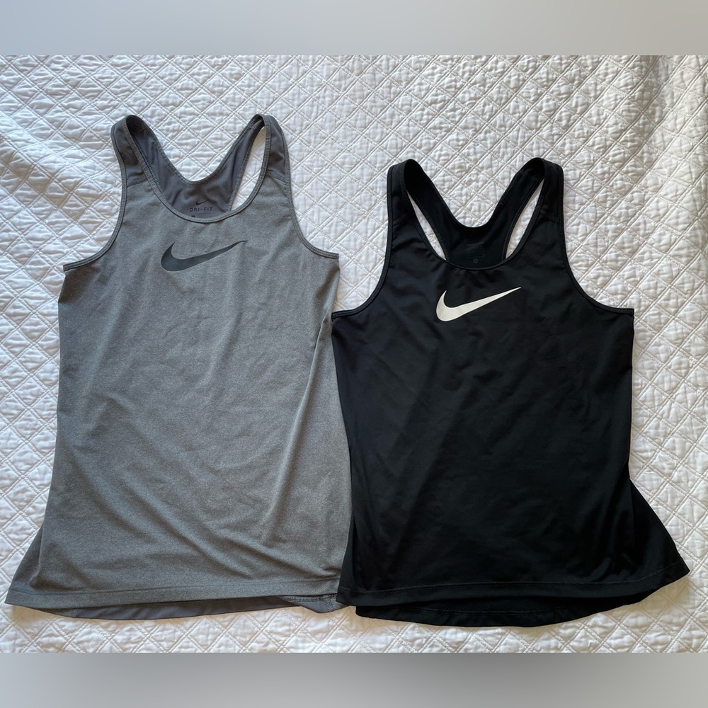 Set of Two - Nike Pro Racerback Tanks - LARGE